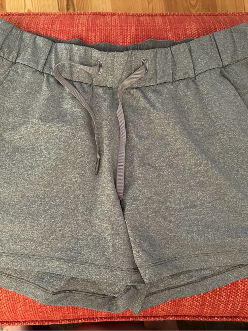 lululemon athletica Heather Gray Athletic Drawstring Shorts